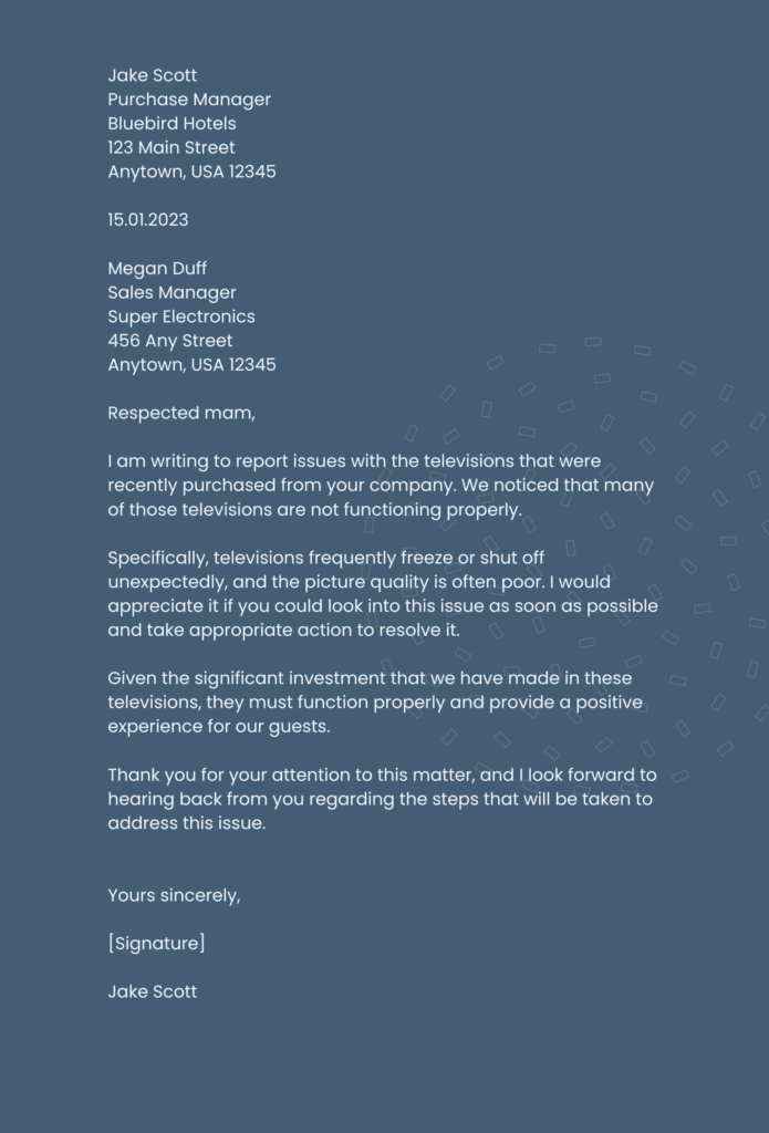 How To Write A Business Letter With Format And Examples Birdeye 0272