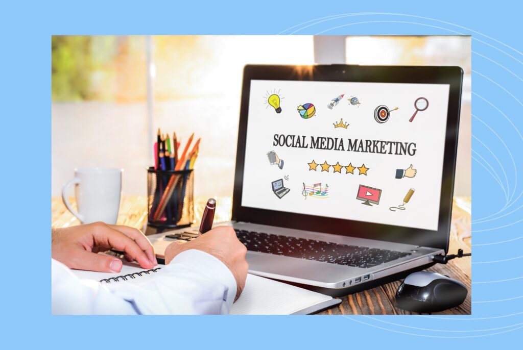 This image is for the blog on local social media. Birdeye helps businesses improve their customer experience. Read the blog for more to about the 12 ways to leverage local social media marketing.