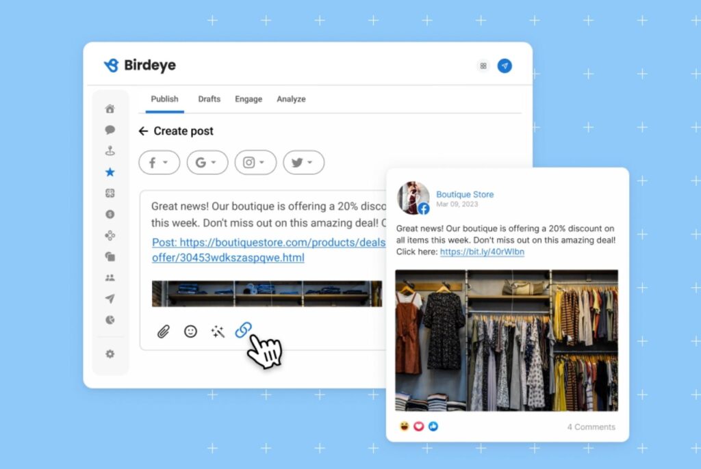 Overview of Birdeye Social. It helps you post, manage your social media profiles.