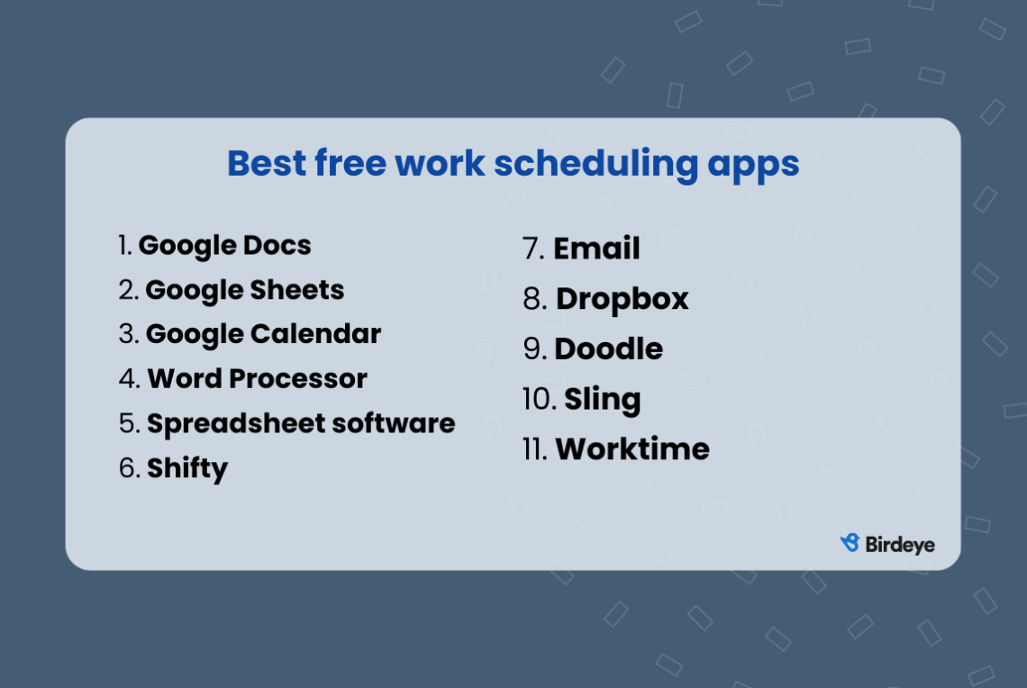 Best Work Schedule Apps For Your Business In 2023 | Birdeye