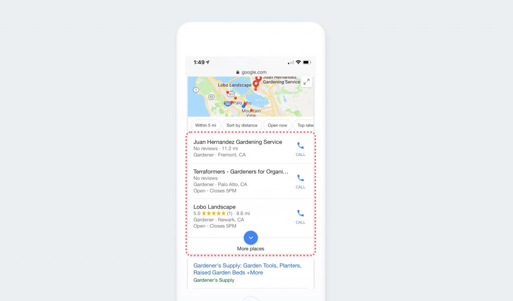 google 3 pack