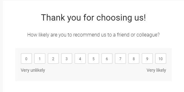 NPS survey