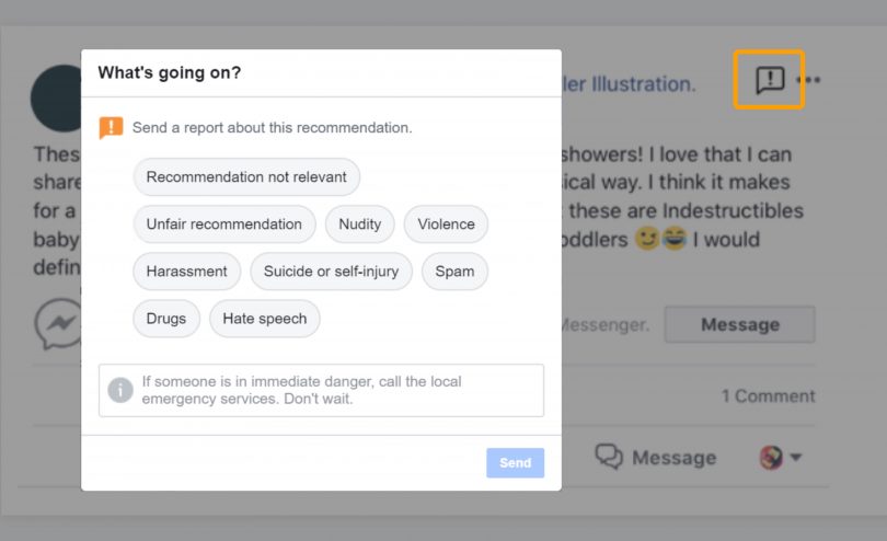 do facebook reviews get deleted