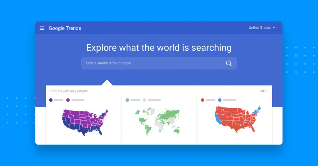 Google Trends dashboard