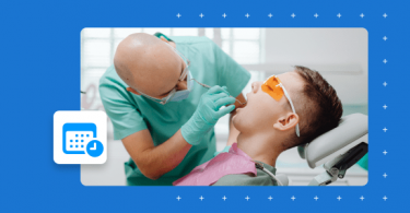 a dentist doing a procedure during dental appointment scheduling