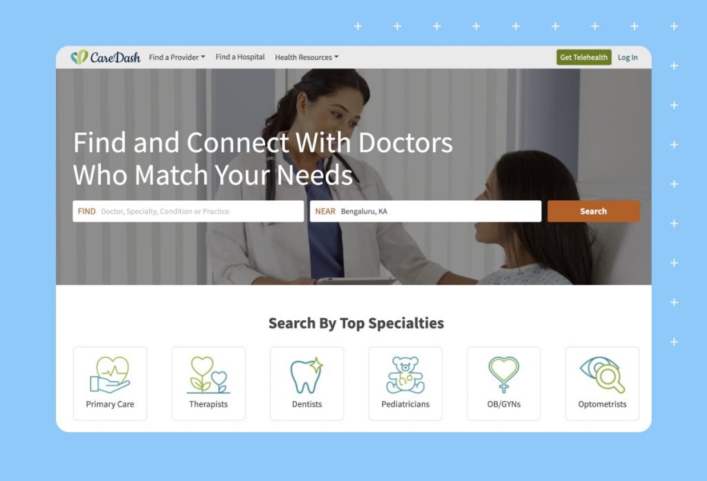 caredash.com home page