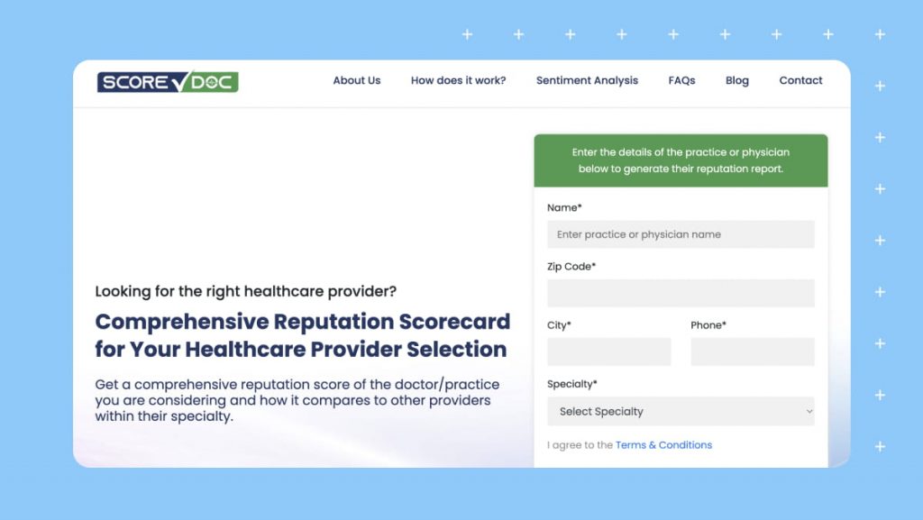 scoredoc.com home page