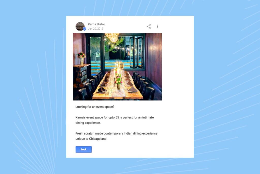Image showing the role of CTA in Google Posts