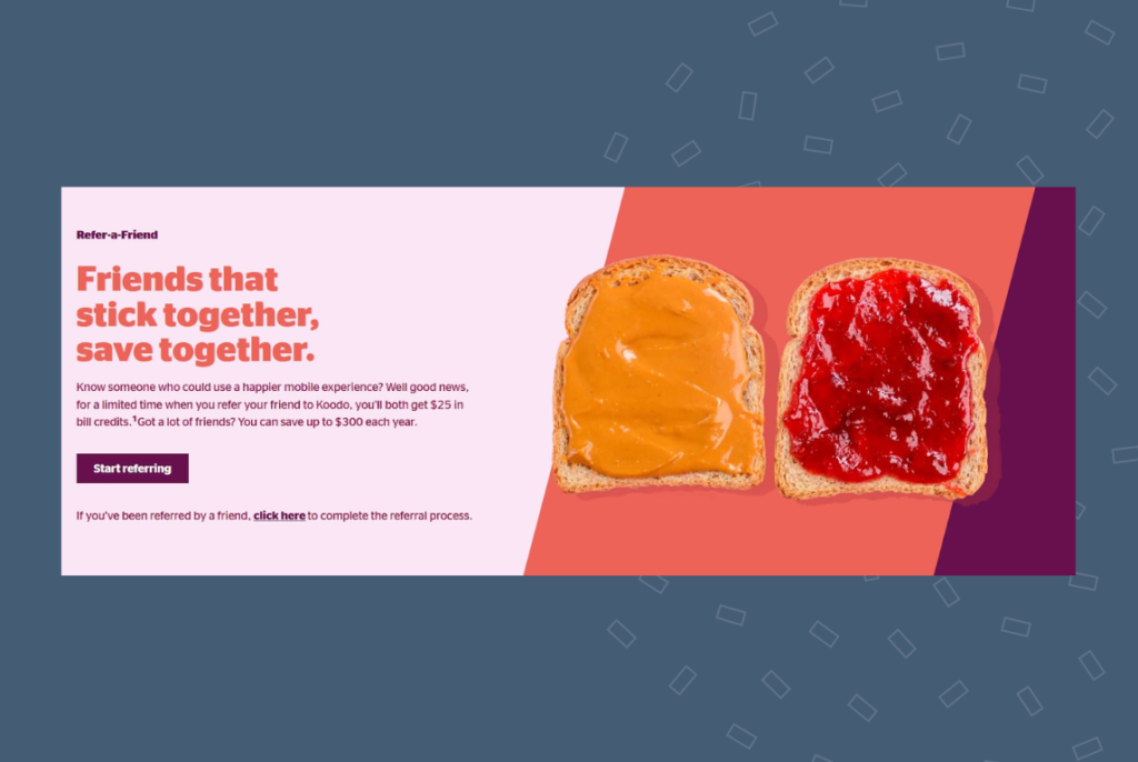 Koodo referral marketing snapshot