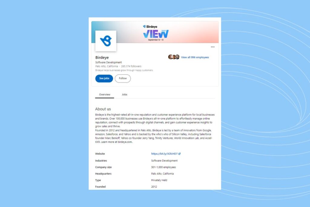 Example of LinkedIn SEO