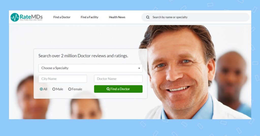 This image is for the blog on doctor review sites. Birdeye helps businesses improve their customer experience. Read the top 11 doctor review sites that are the best.