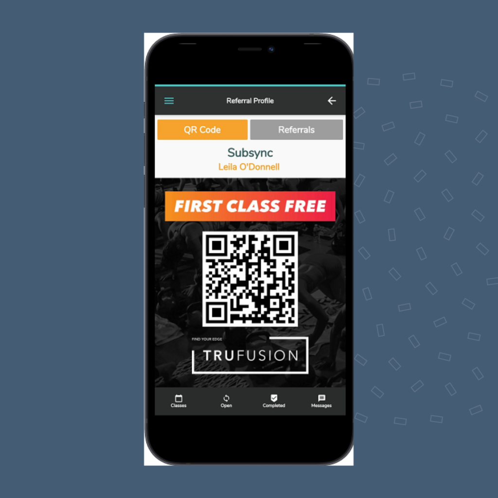 Example of referral QR codes