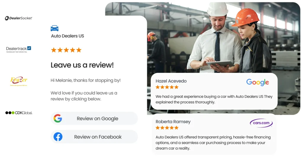 Automotive Reviews AI dashboard image