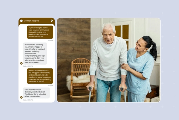 Image shows how to use conversational AI for triage