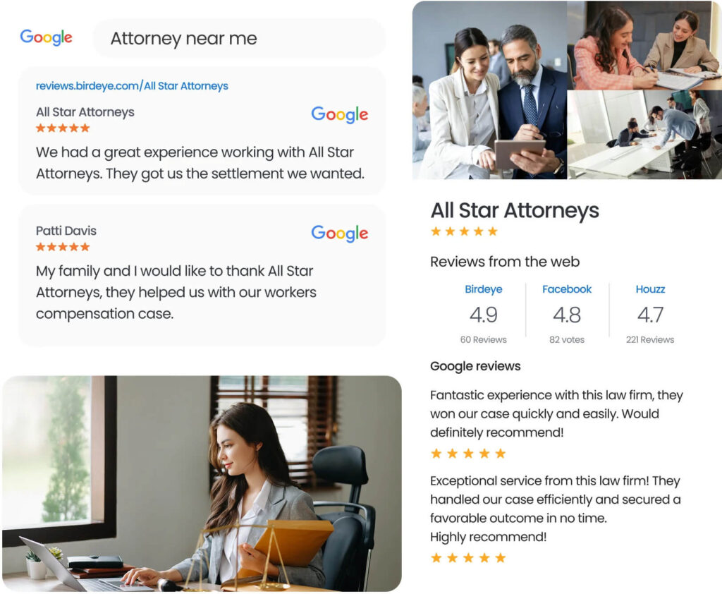 Birdeye Listings AI for legal firms