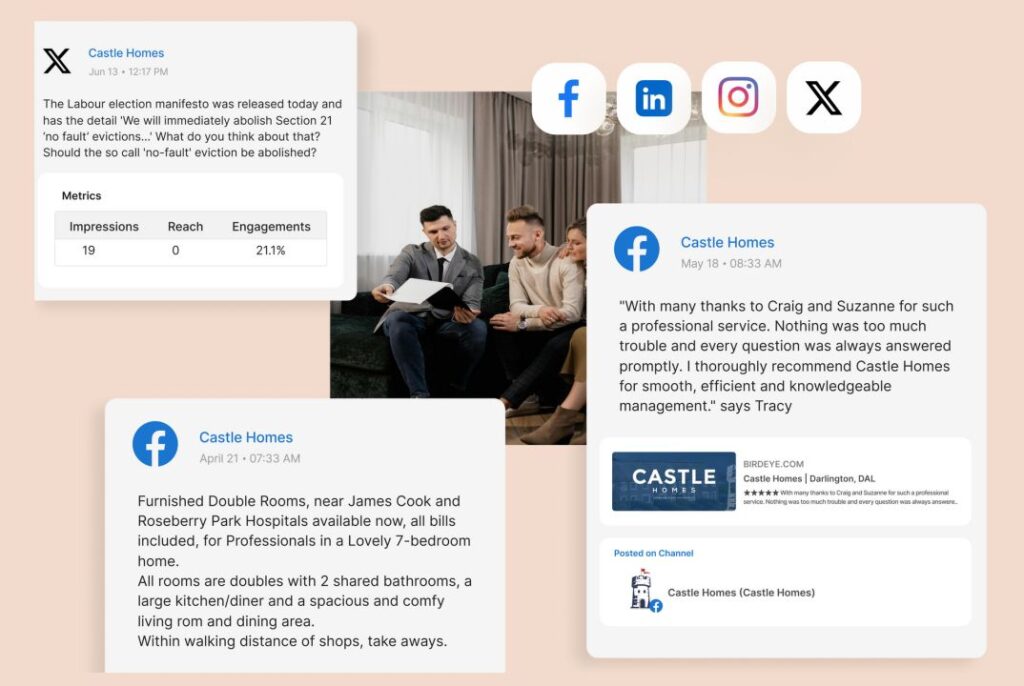 Birdeye Reviews AI assists you in transforming reviews into social posts