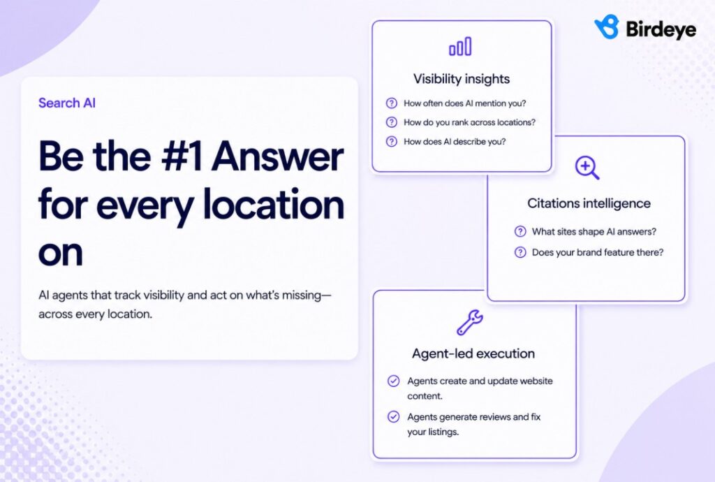 Birdeye Search AI helps manage AI visibility for businesses