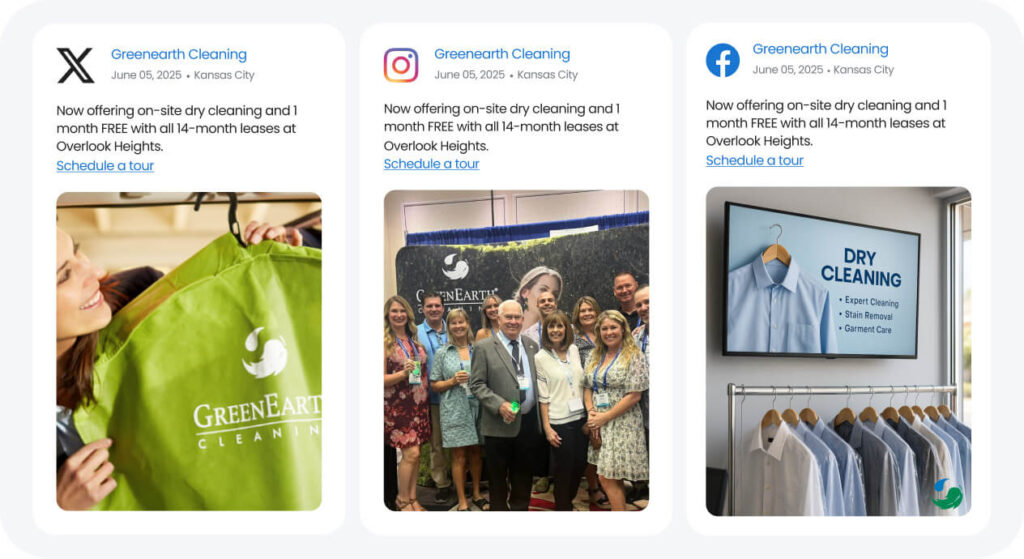 Birdeye and GreenEarth Cleaning case study social media library
