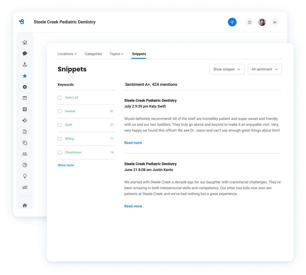 Birdeye and Steele Creek Pediatric Dentistry case study insights