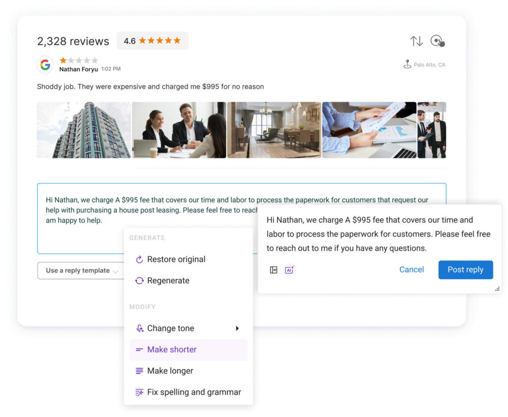 Birdeye reviews-paving-responses-with-ai-and-automation