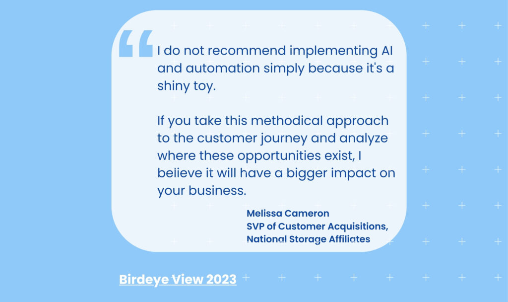 This image is for the blog on negative customer review. This is a quote by Melissa on Birdeye View 2023. Birdeye helps businesses improve their customer experience. Read the blog for more.