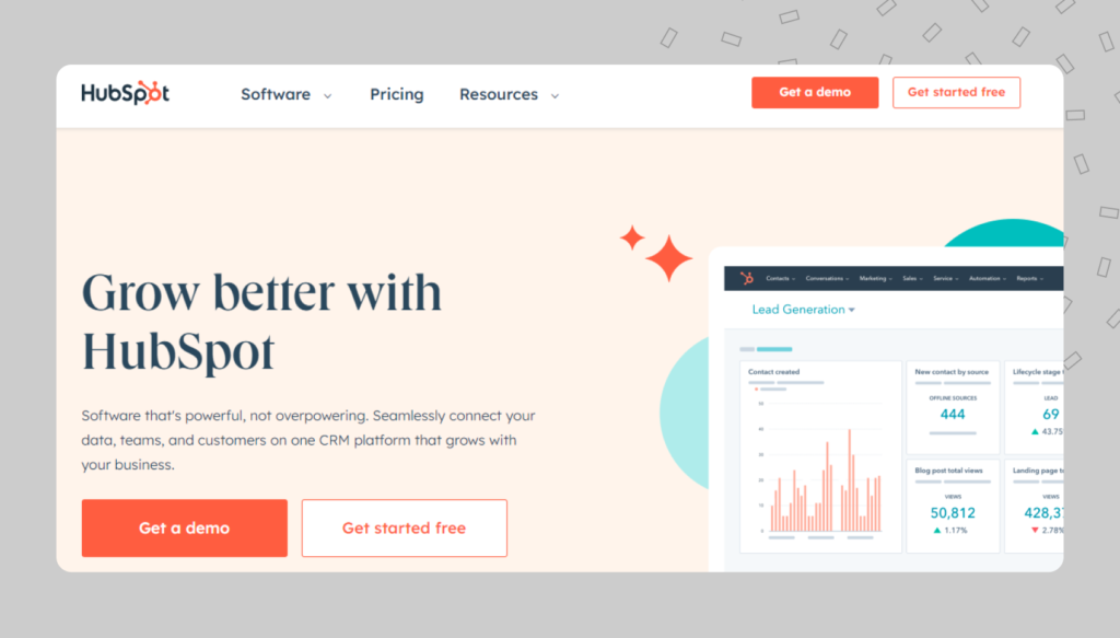 Hubspot landing page