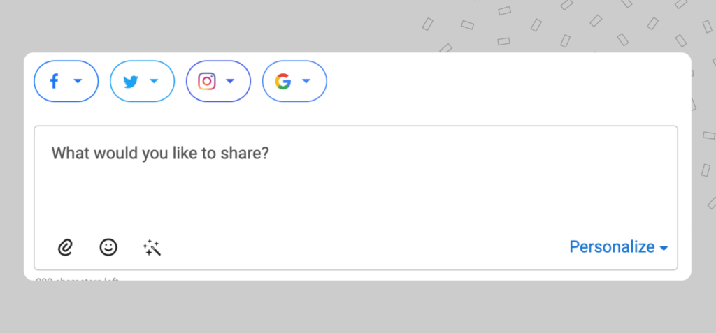 Birdeye Social dashboard for creating and publishing content
