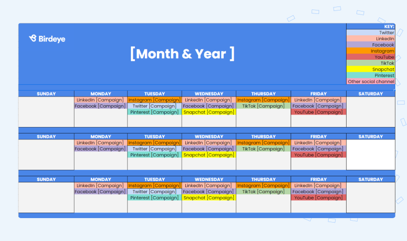Social media calendar: Plan your content in advance | Birdeye Social media calendar: Plan your content in advance | Birdeye