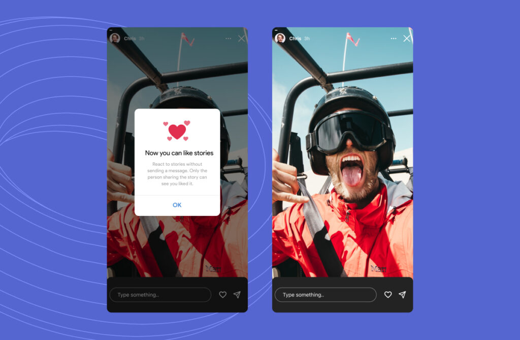 Screenshot of an Instagram story