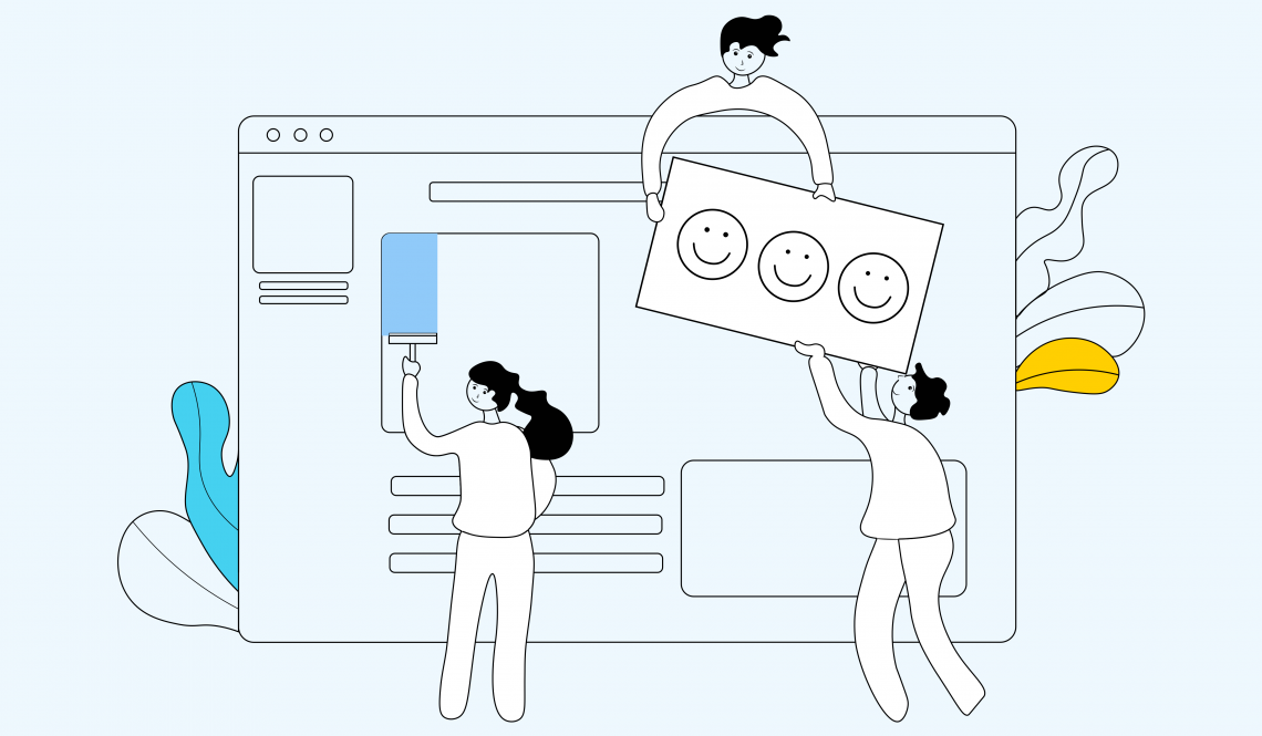 An illustration of team collaboration