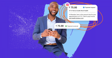 Instagram payments - a man making a payment on his mobile device through the social media platform