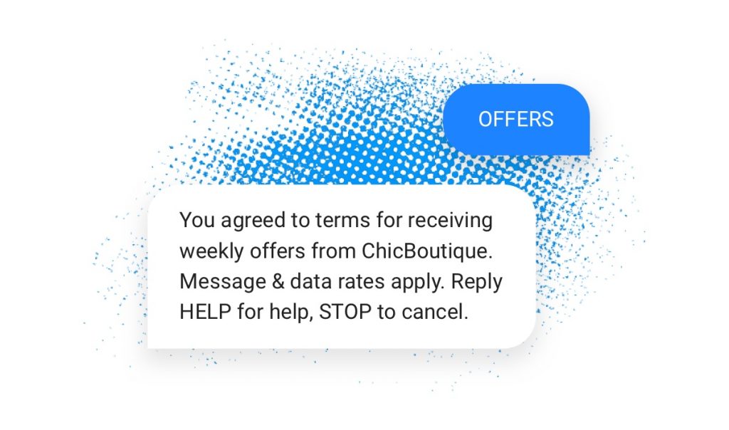 Business text messaging examples