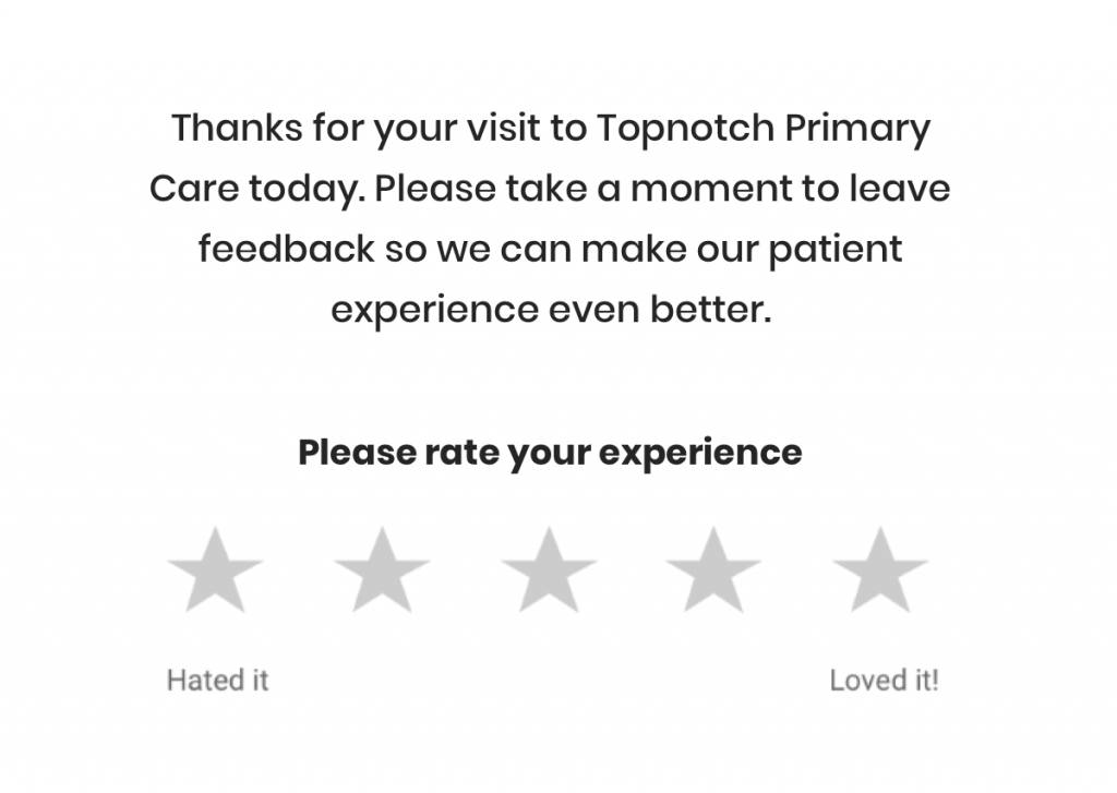 5-star feedback request