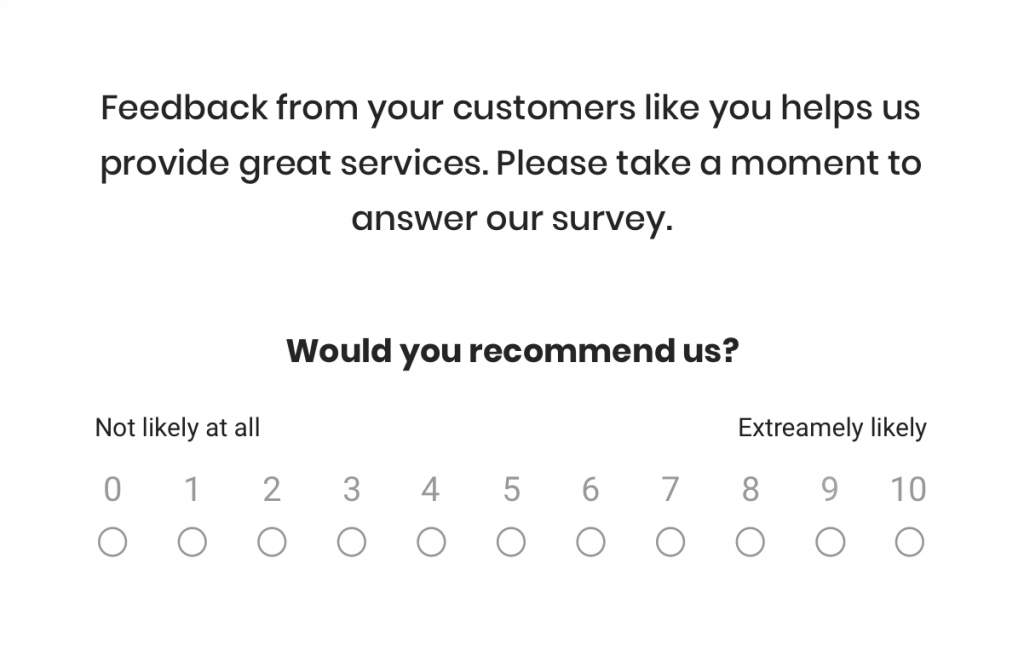 NPS survey