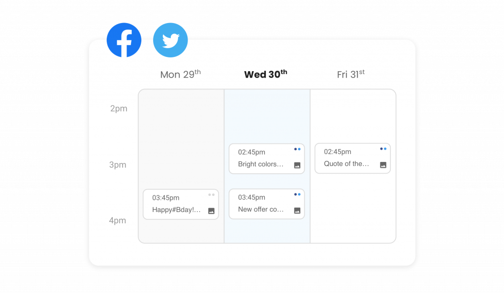 social media calendar