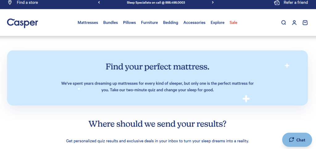 Casper-the brand for sleep products