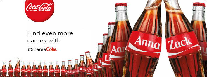 Image from a successful Coca-Cola marketing campaign.