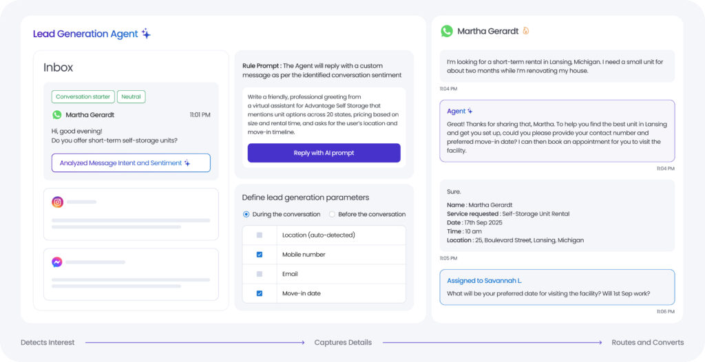 Complete view of Birdeye Lead Generation Agent