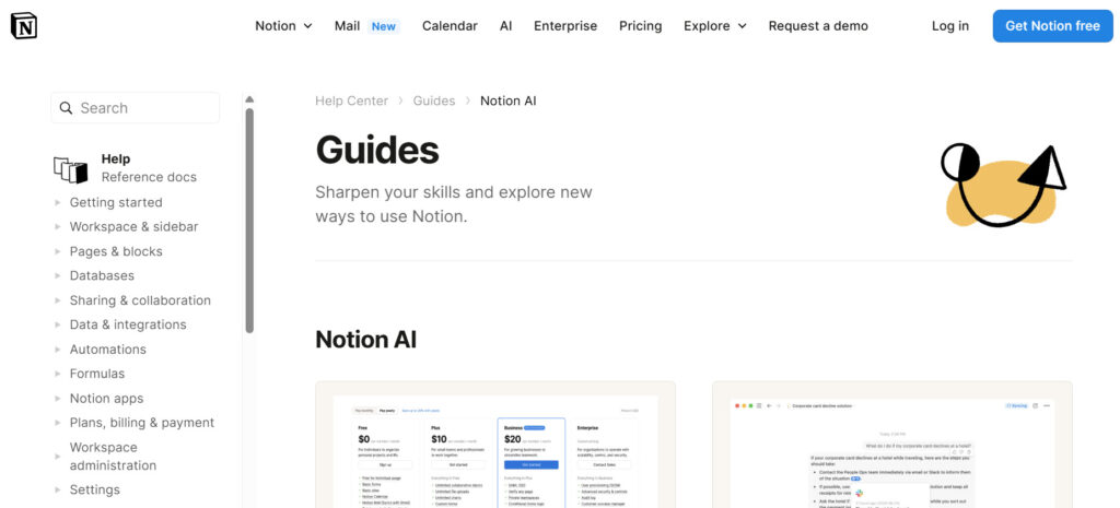 Create and plan better with Notion AI
