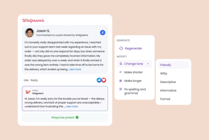 Image shows businesses can automate customer communication with Birdeye
