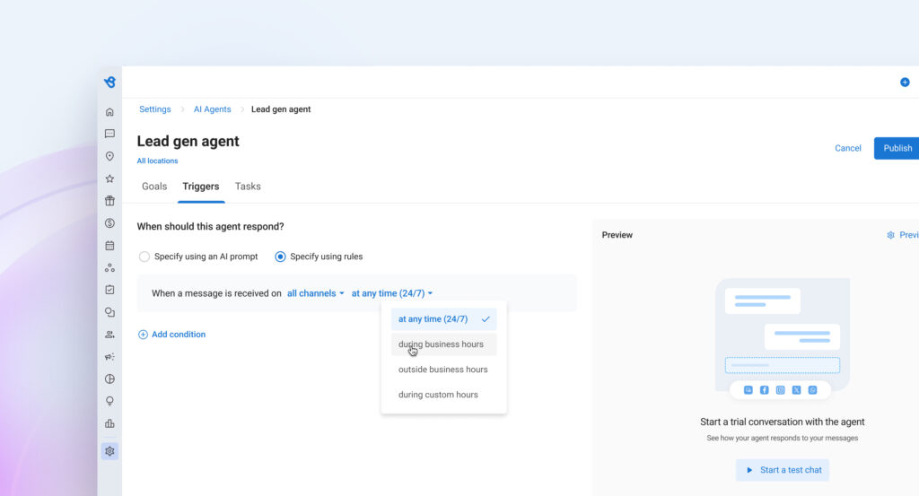 Customize effortlessly with Birdeye Lead Generation Agent