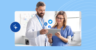Happy dental professionals enjoying the benefits of dentists social media.