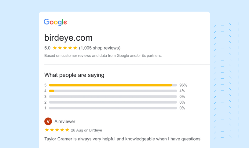The ultimate guide to Google seller ratings I Birdeye