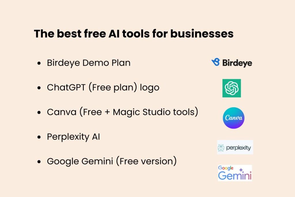 Digital Marketing-The best free AI tools for businesses