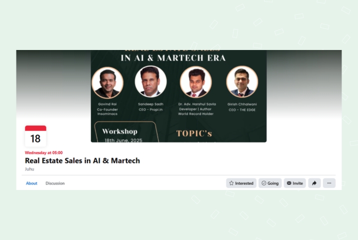 This image shows ho Facebook event cover photo looks on the event page