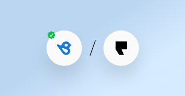 The logos or Birdeye and Podium next to each other.