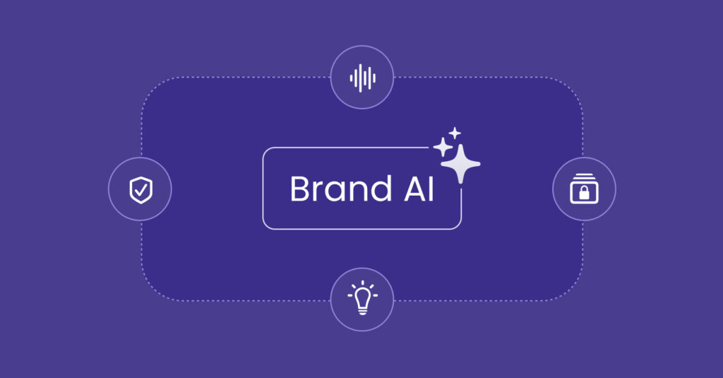 Images shows how using BrandAI for brand voice adherence works