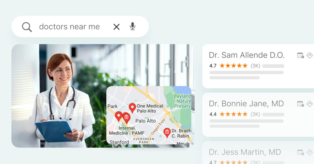 Image shows how Doctor SEO techniques help medical practices