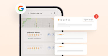 Image shows doctors can handle fake Google reviews by reporting them
