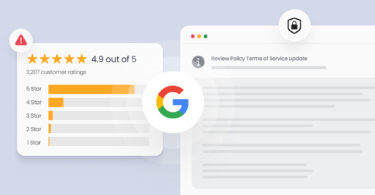 Image shows an example of Google review policy
